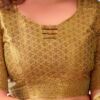 Yellow Silk Plain Saree - Image 7
