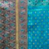 Blue Silk Woven Saree - Image 7