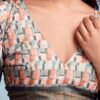 Cream Silk Printed  Saree - Image 6