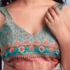 Grey Silk Printed  Saree - Image 6