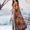 Khaki  Chiffon Printed  Saree - Image 2