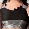 Khaki  Chiffon Printed  Saree - Image 6