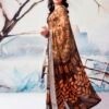 Brown Chiffon Printed  Saree - Image 2