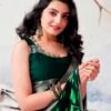 Turmeric Chiffon Printed  Saree - Image 5