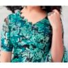 Light Blue Georgette Printed  Saree - Image 6