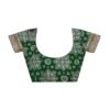Dark Green Georgette Printed Saree - Image 9