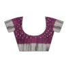 Wine Silk Printed Saree - Image 9