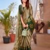 Beige Silk Woven Saree - Image 2