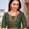 Beige Silk Woven Saree - Image 9