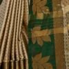 Beige Silk Woven Saree - Image 6