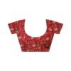 Red Georgette Bandhani Saree - Image 7