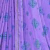Lavender Chiffon Printed Saree - Image 2