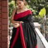 Maroon Cotton Woven Saree - Image 5