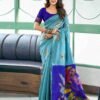 Blue Silk Woven Saree