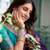 Blue Silk Woven Saree - Image 6