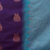 Blue Silk Woven Saree - Image 7
