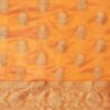 Yellow Banarasi Silk Woven Saree - Image 6