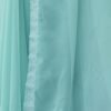 Turquoise Swarovski Georgette Stone Work Saree - Image 8