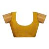 Yellow Banarasi Silk Woven Saree - Image 8