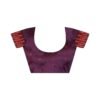 Mauve Banarasi Silk Woven Saree - Image 8