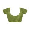 Olive Green Chiffon Printed Saree - Image 8