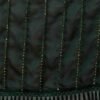 Dark Green Georgette Plain Mirror Work Saree - Image 7