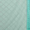 Pale Turquoise Net Plain Printed Saree - Image 7