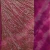 Deep Purple Organza Printed Woven Saree - Image 6