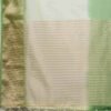 Green Organza Plain Woven Saree - Image 7