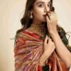 Dark Green Silk Woven Paithani Saree - Image 5