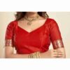 Navy Blue Silk Woven Paithani Saree - Image 6