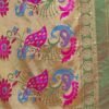 Red Silk Woven Paithani Saree - Image 7