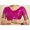 Dark Purple Silk Woven Paithani Saree - Image 7