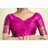 Teal Green Silk Woven Paithani Saree - Image 6