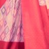 Ready To Wear Rose Pink Silk Printed Saree - Image 8