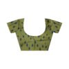 Ready To Wear Olive Green Cotton Printed Saree - Image 9