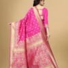 Rani Pink Jacquard Banarasi Silk Saree - Image 2