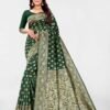 Green Jacquard Banarasi Silk Saree