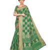 Green Coloured Poly Silk Jacquard Partywear saree