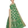 Green Coloured Poly Silk Jacquard Partywear saree - Image 3