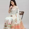 Light Blue Coloured Organza Embroidery Saree | SLV2194S1179 - Image 3