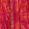 Hot Pink Coloured Chiffon Geometric Printed Saree | SLV2206S933 - Image 5