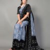 Black and Grey Bandhani Silk Saree | SLV2362S571