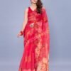 Hot Pink Organza Saree