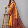Yellow Silk Saree