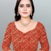 Cream Plain Ready To Wear Sarees - Image 4
