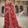 Red Organza Banarasi Saree