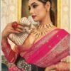 Rani Pink Organza Banarasi Saree - Image 3