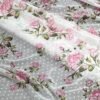Cream Printed Chiffon Saree - Image 4