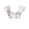 Cream Printed Chiffon Saree - Image 5